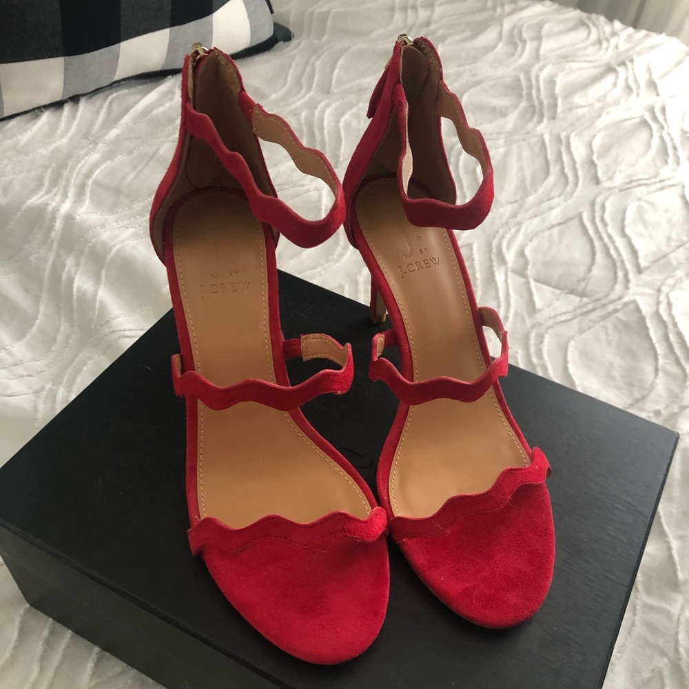 J.crew red heels